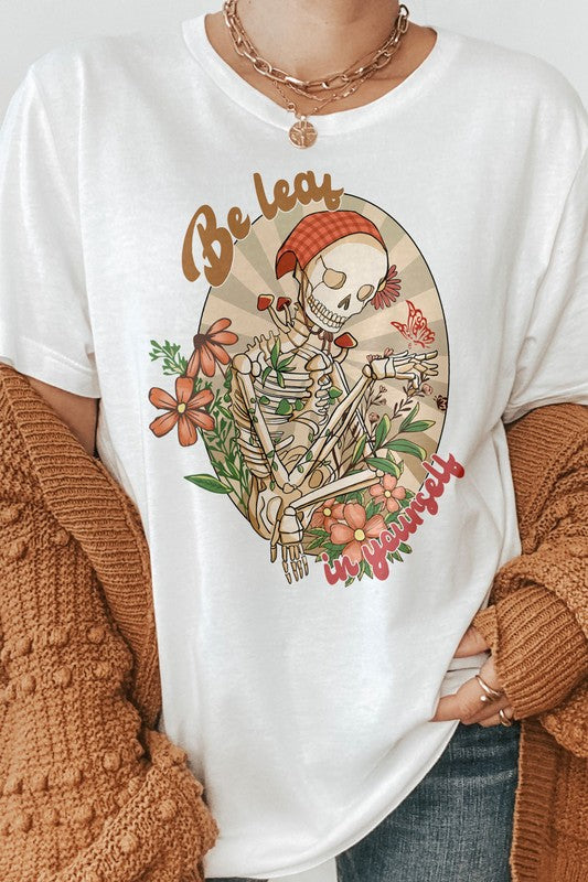 Be Leaf in Yourself, Skeleton Mom Graphic Tee