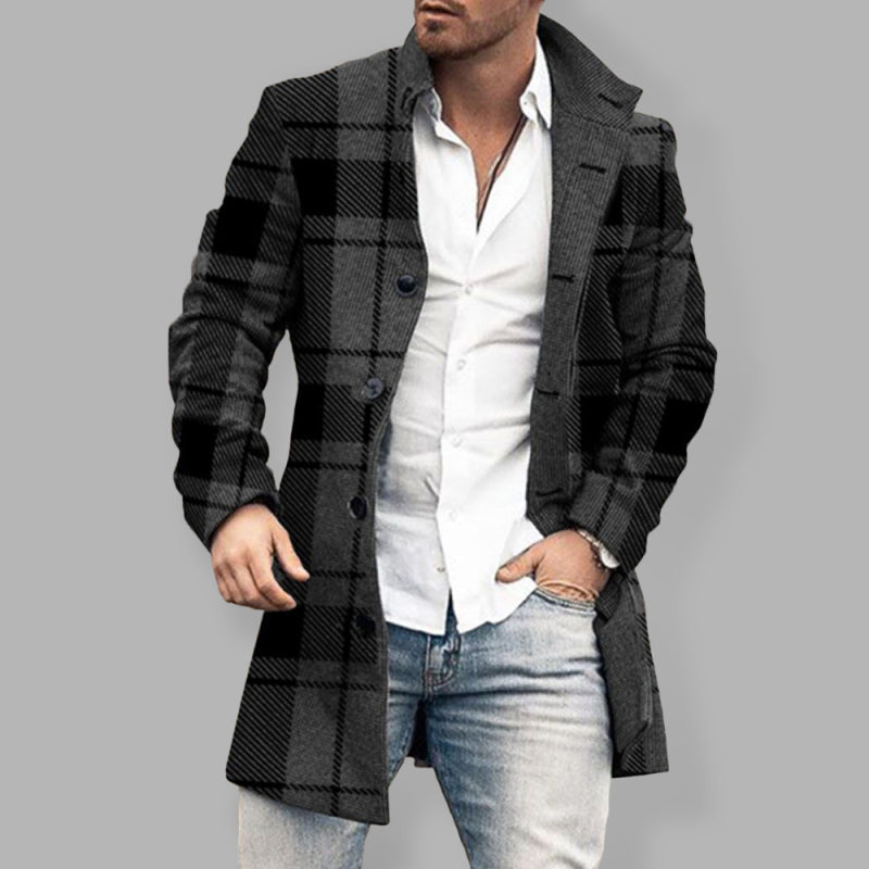 Plaid Classic Overcoat