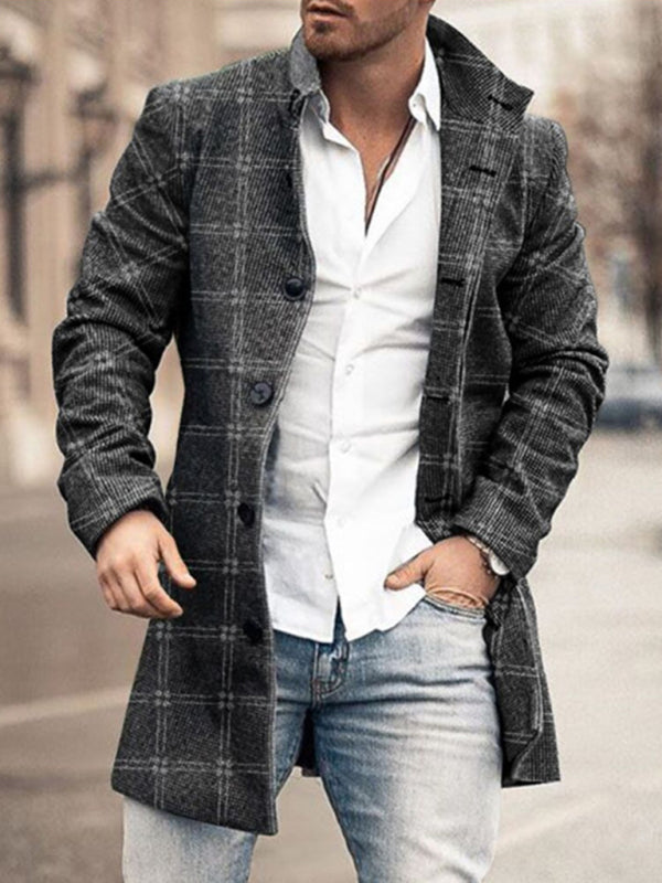 Plaid Classic Overcoat