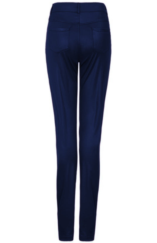 Pu Leather Skinny Trousers