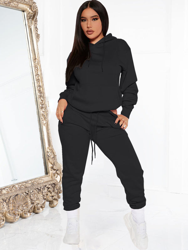 Hoodie & High Waisted Joggers Set