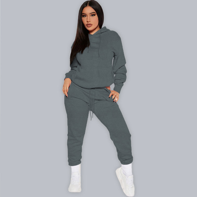 Hoodie & High Waisted Joggers Set