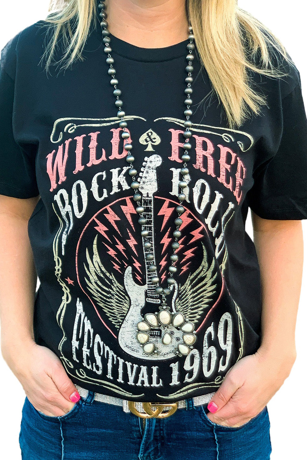 WILD FREE ROCK ROLL FESTIVAL 1969 Graphic Tee