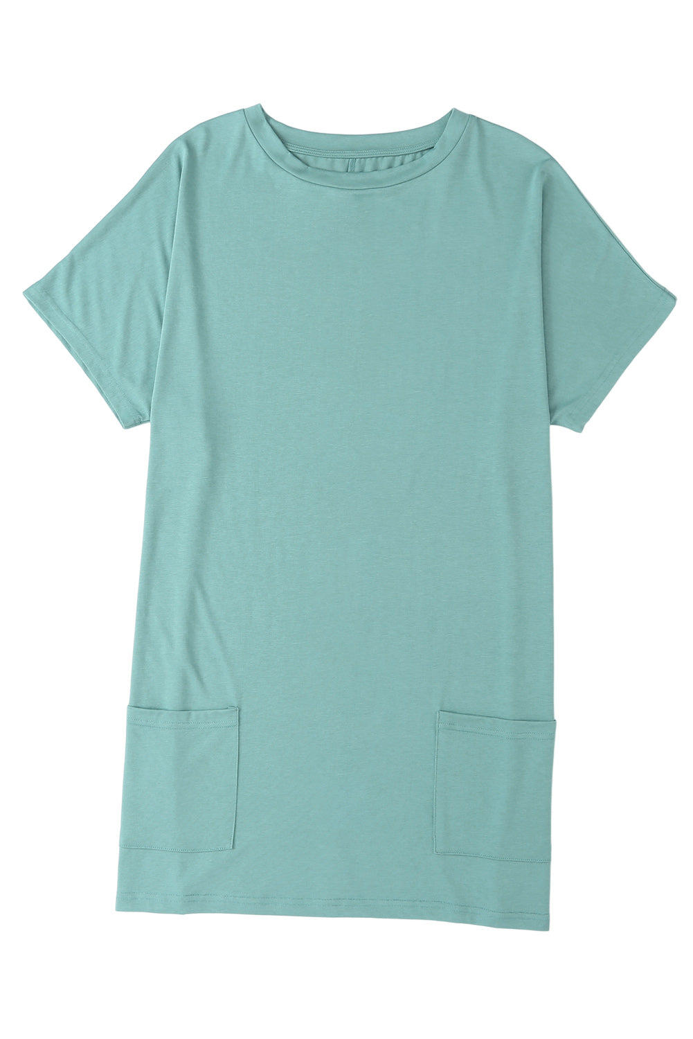 Side Pockets Short Sleeve Tunic Top