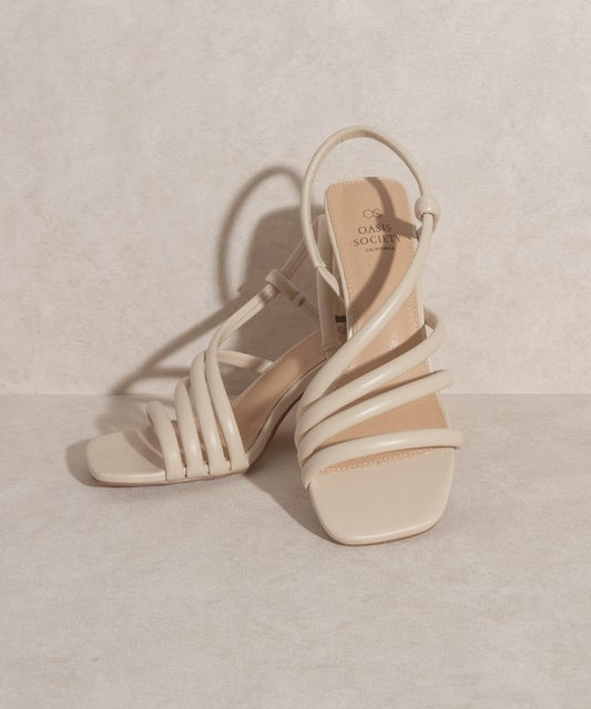 OASIS SOCIETY "Ashley" - Wooden Heel Sandal