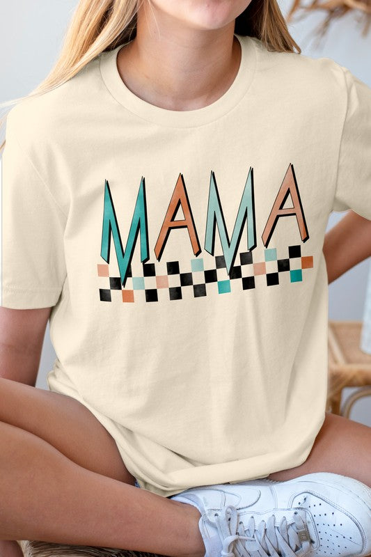 Rocker Mama Checkered Mom, Graphic Tee