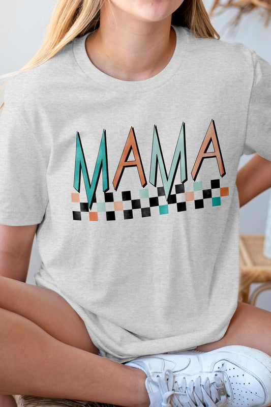 Rocker Mama Checkered Mom, Graphic Tee