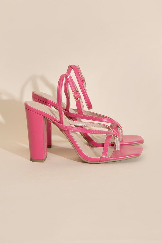 NILE-5 THONG STRAPPY HEELS