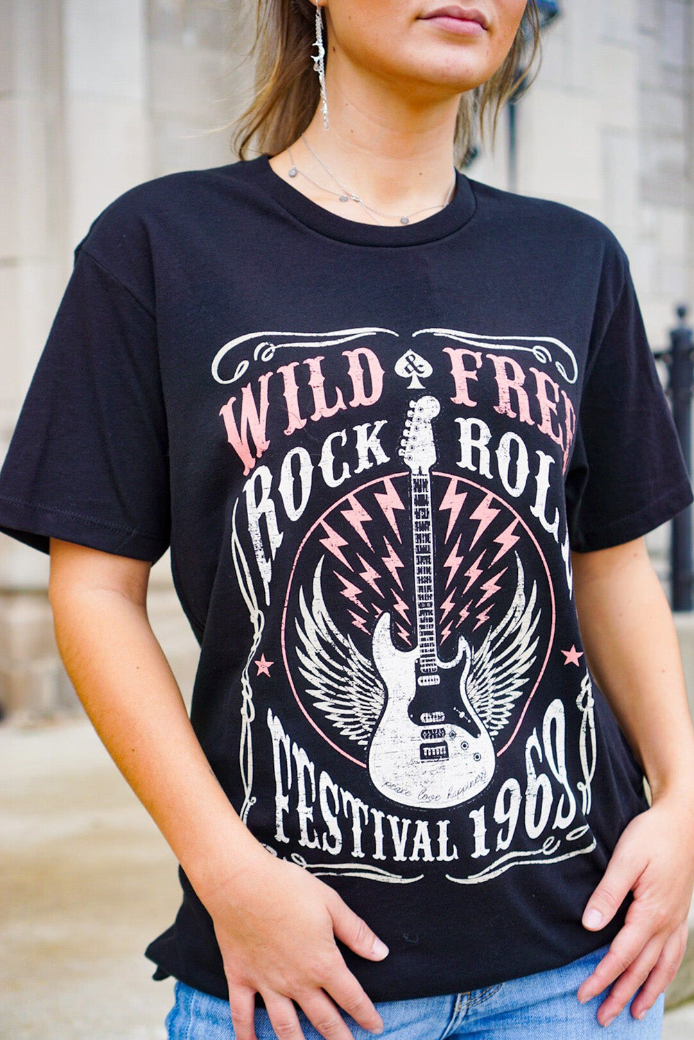 WILD FREE ROCK ROLL FESTIVAL 1969 Graphic Tee