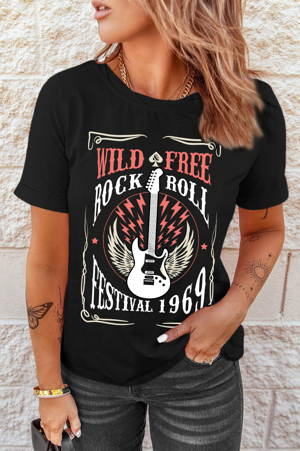 WILD FREE ROCK ROLL FESTIVAL 1969 Graphic Tee