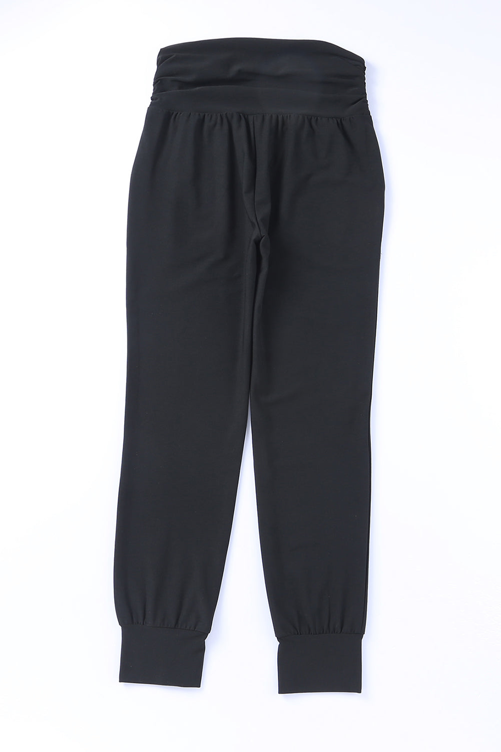 High Waist Pleated Pocket Leggings