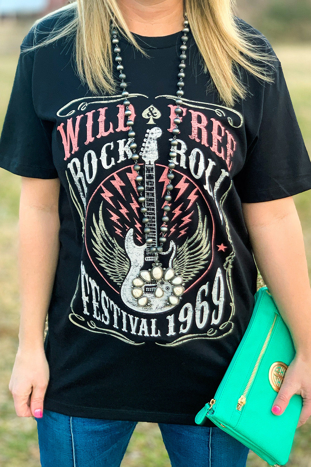 WILD FREE ROCK ROLL FESTIVAL 1969 Graphic Tee