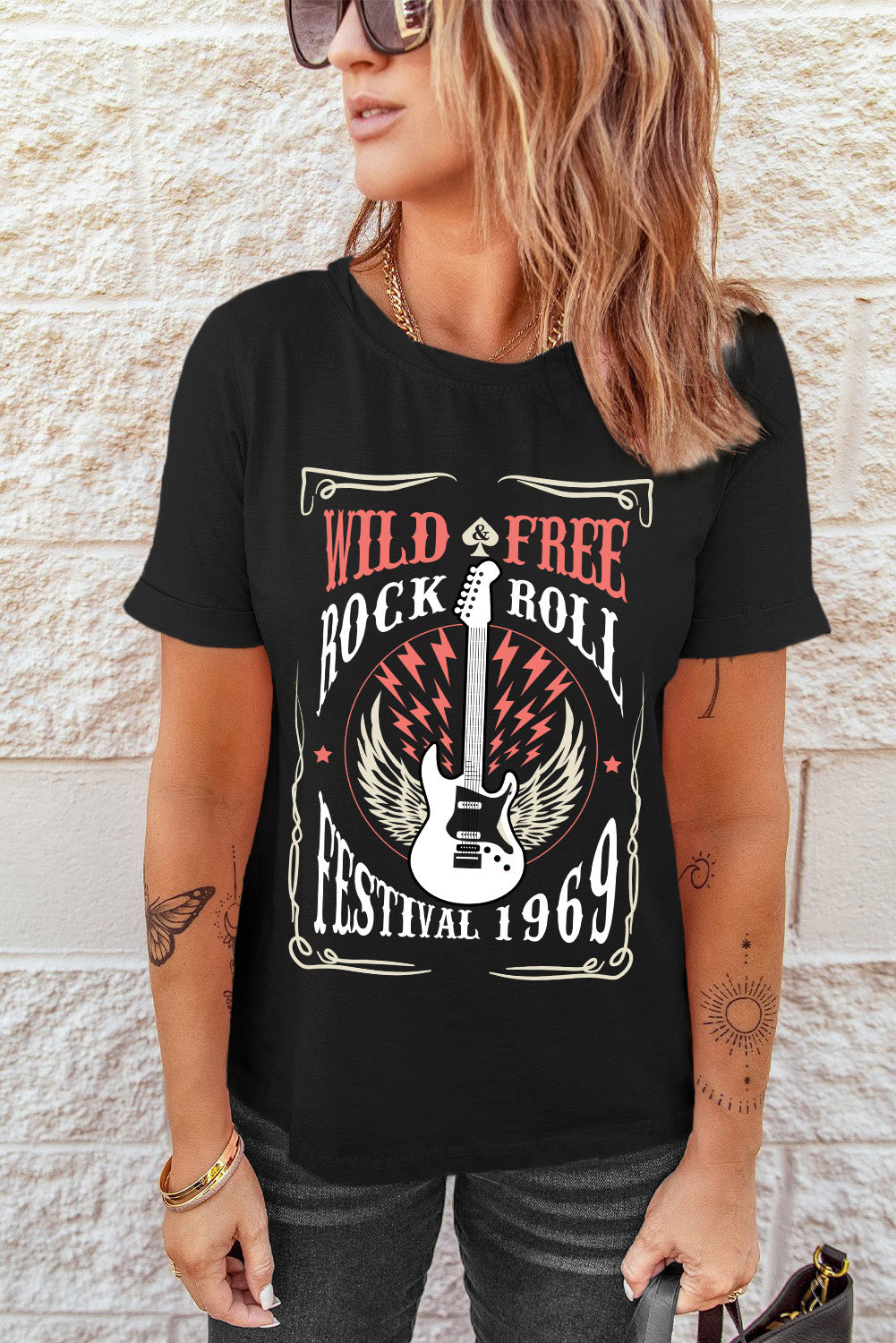 WILD FREE ROCK ROLL FESTIVAL 1969 Graphic Tee