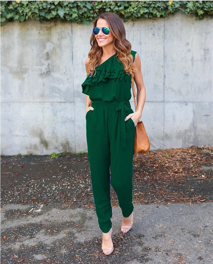 One Shoulder Jumpsuit For Women