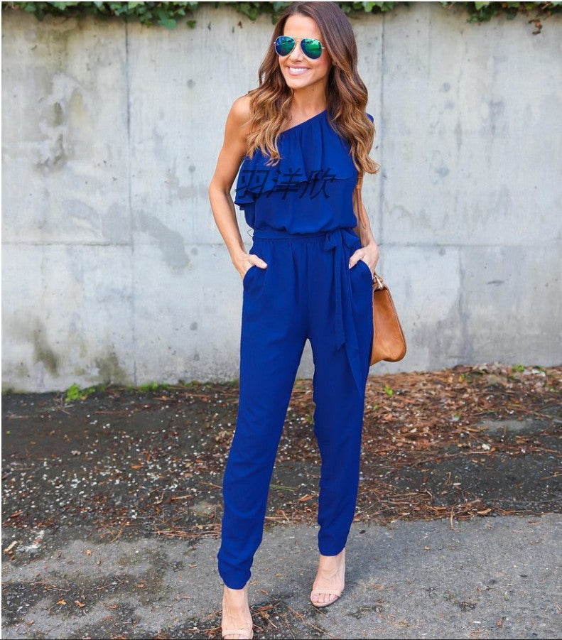 One Shoulder Jumpsuit For Women