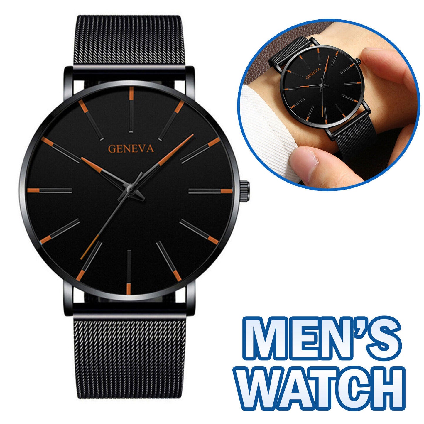 Luxury Men's Ultra Thin Watch