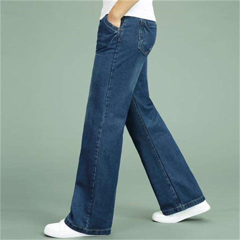 Men's Loose Straight-Wide-leg Flared Jeans