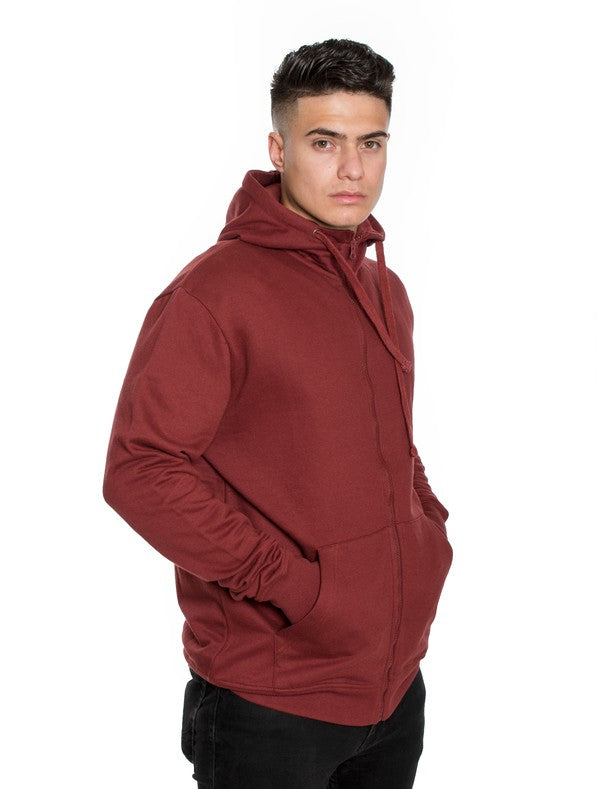 MEN'S  ZIPPER FLEECE HOODIE