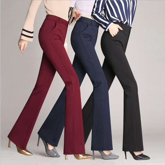 Women's Straight High Waist Work Pants