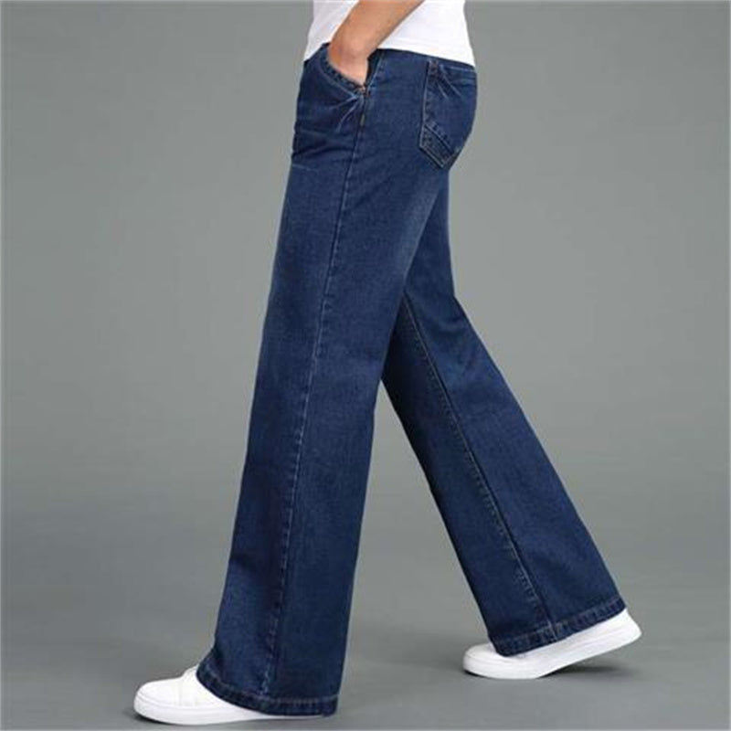 Men's Loose Straight-Wide-leg Flared Jeans