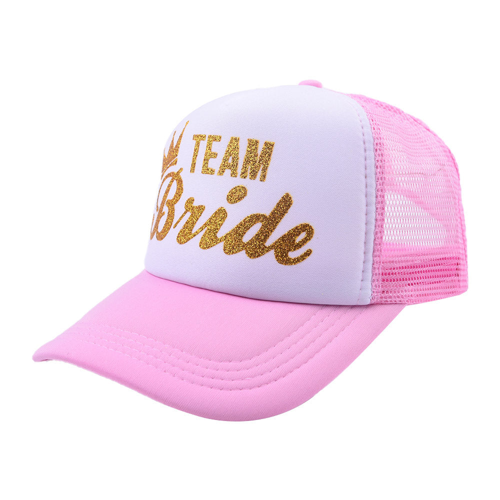 Wedding BRIDE TEAM Net Hat