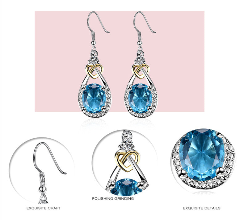 Blue Topaz Earrings