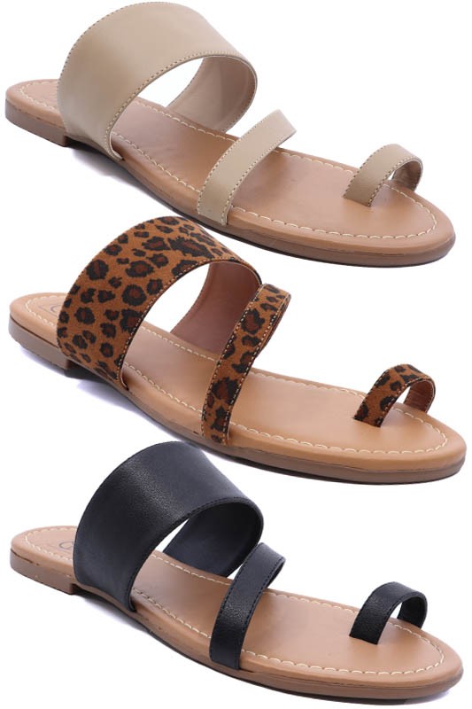 Toe Ring Slide Sandal