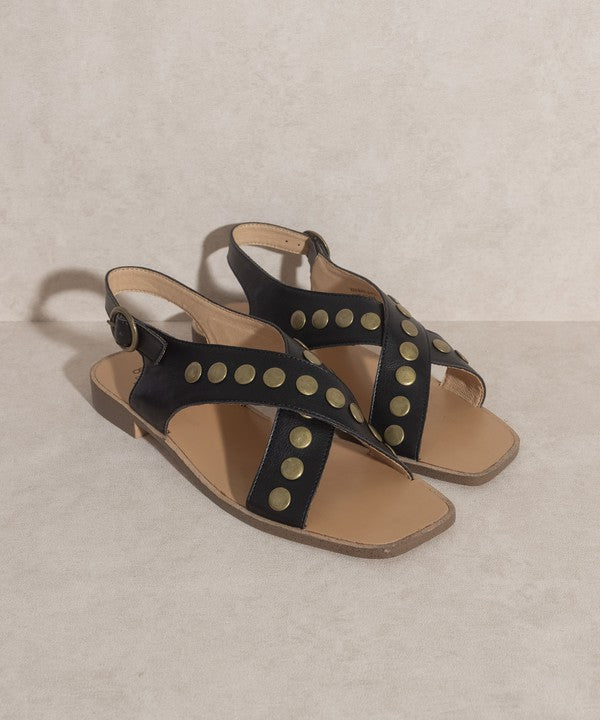 Kylie - Studded Cross Band Sandal