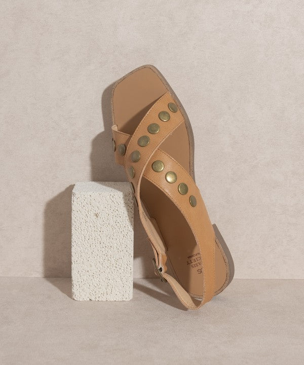 Kylie - Studded Cross Band Sandal