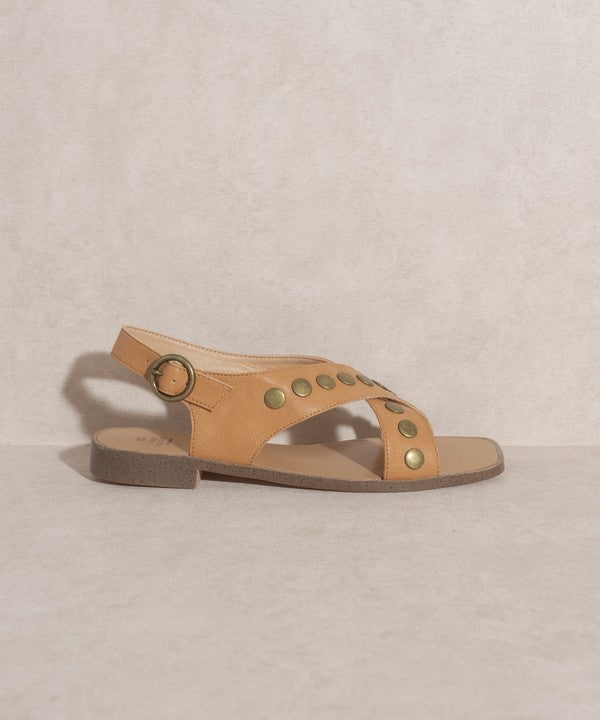 Kylie - Studded Cross Band Sandal