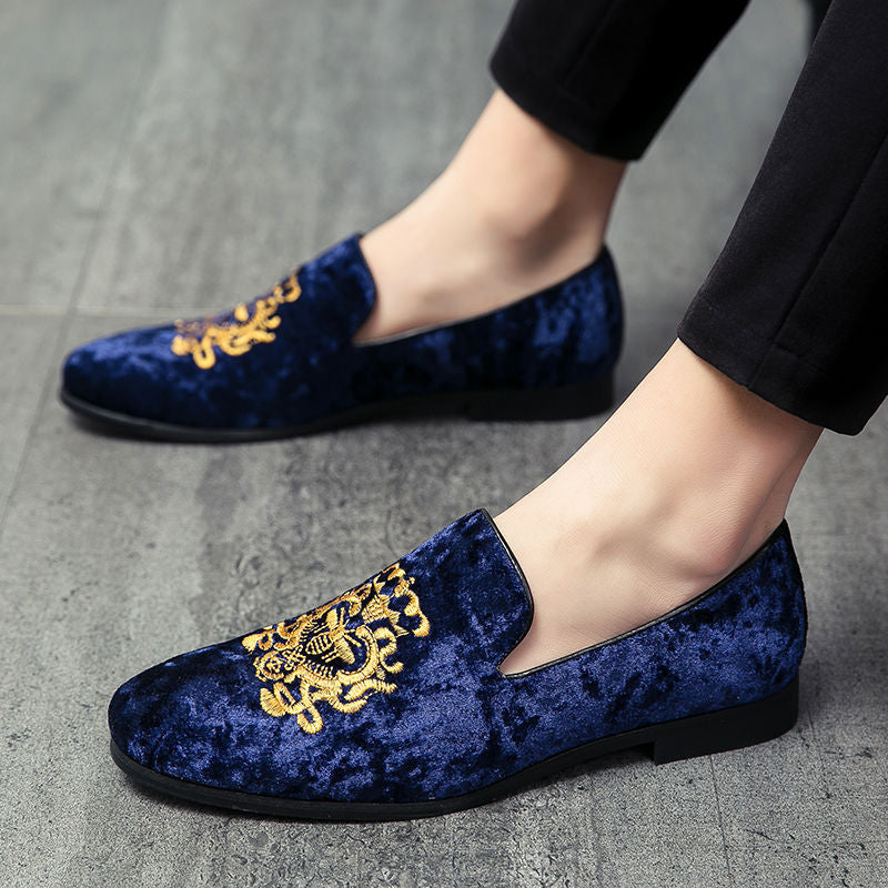 Velvet Embroidered Shoes