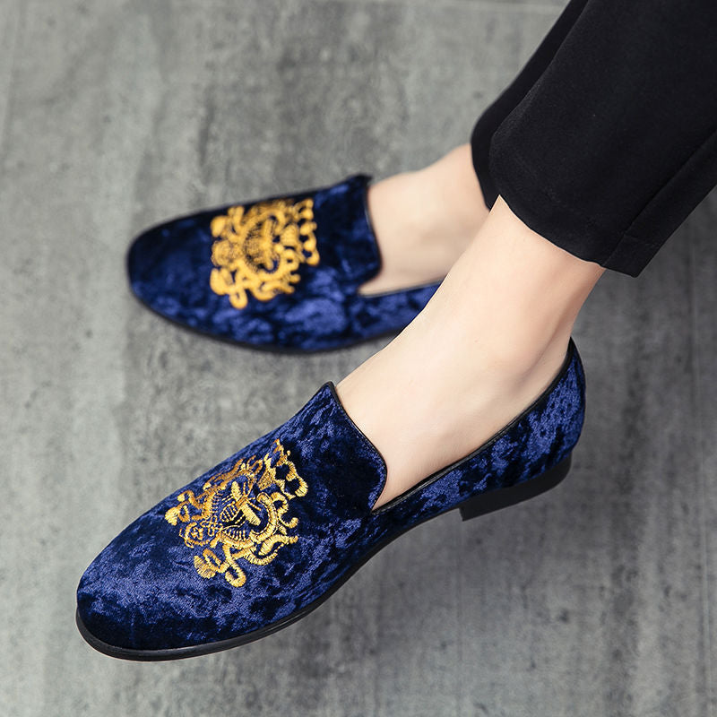 Velvet Embroidered Shoes