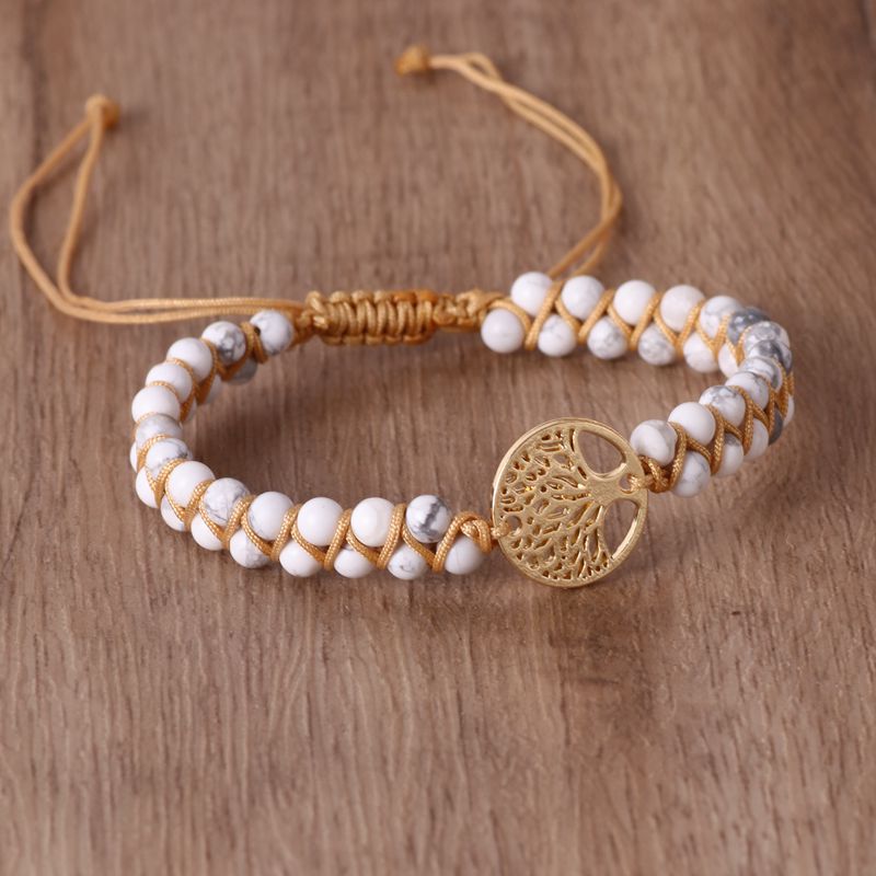 Natural Agate Beads, Hand-Woven Friendship Lover Bracelet