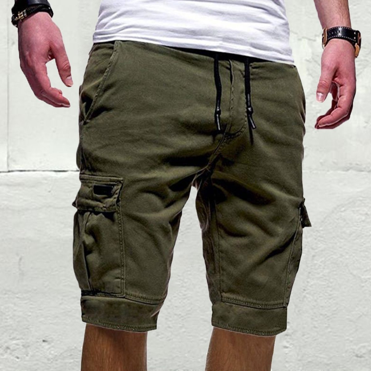 Men's Multi-Pocket Long Shorts