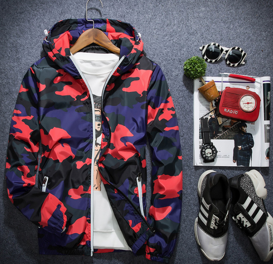 Hooded Printed Jacket