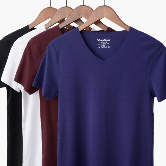 Men's Plain V-Neck T-Shirt