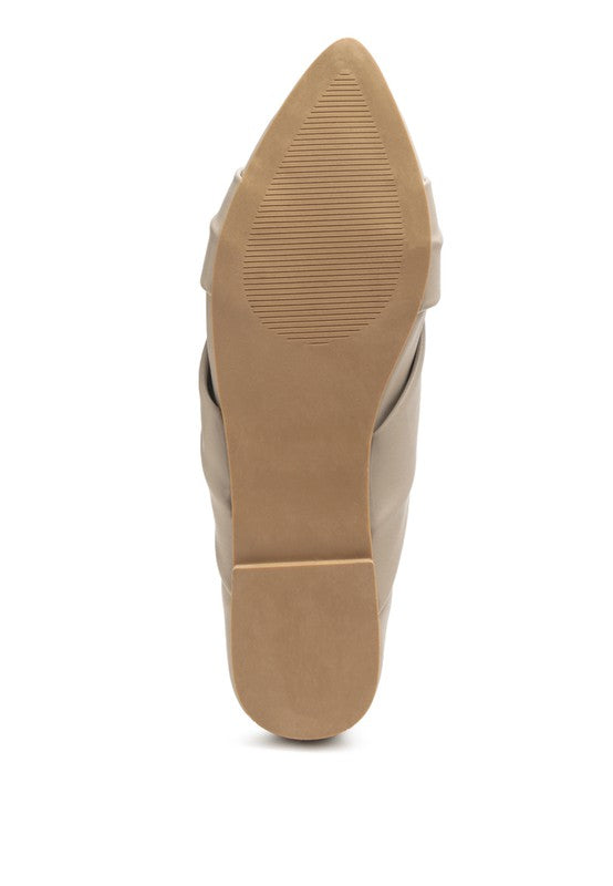 Norma Ballet Flats with Knot Detail