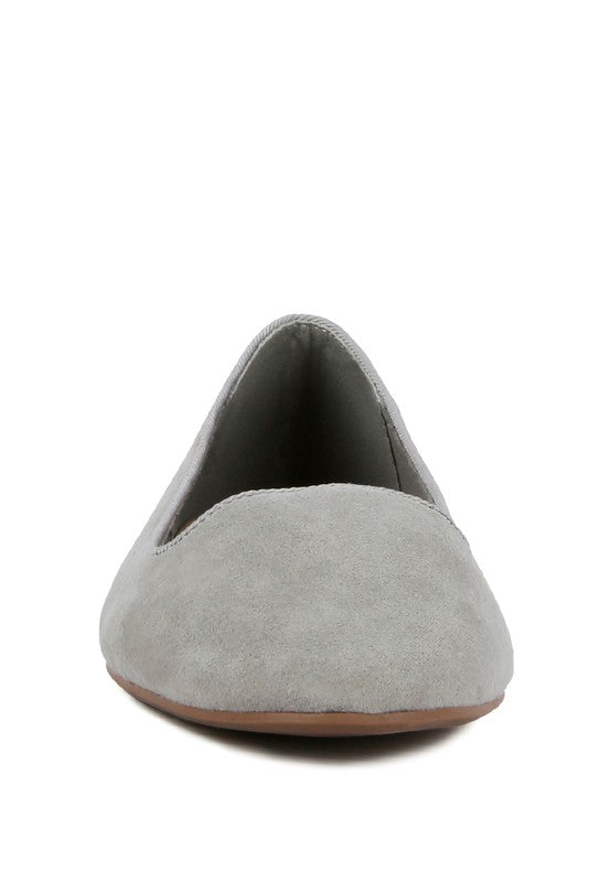 Microfiber Casual Ballerinas