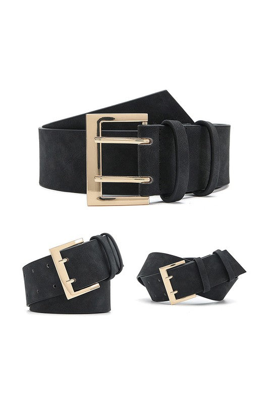 Suede Double Hook Belt