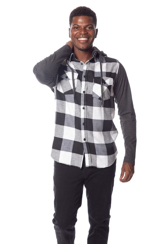 Men's Flannel Hoodie