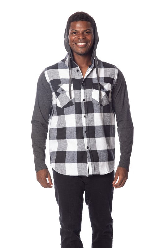 Men's Flannel Hoodie