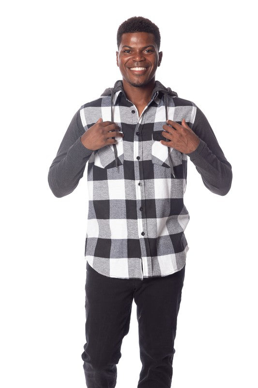 Men's Flannel Hoodie