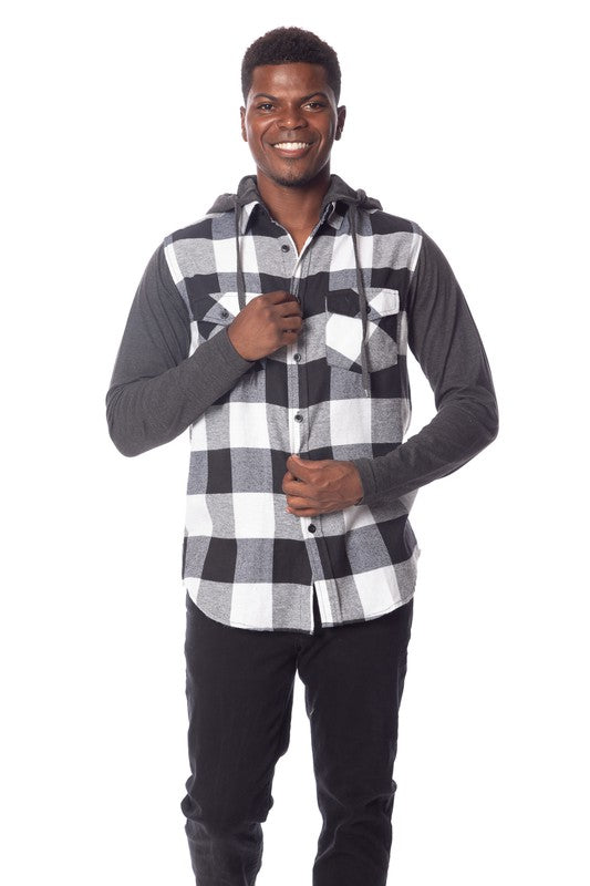 Men's Flannel Hoodie