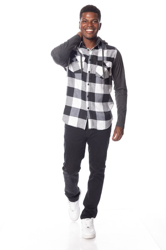 Men's Flannel Hoodie