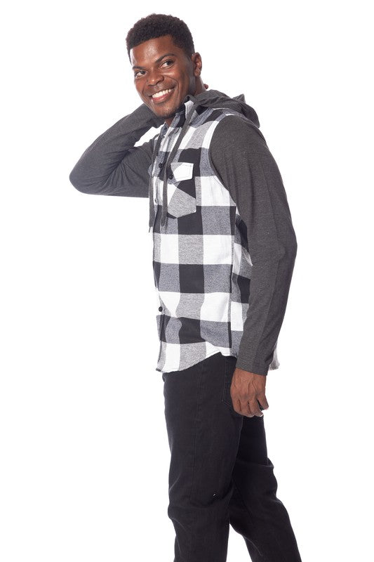 Men's Flannel Hoodie