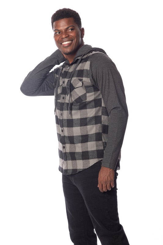 Men's Flannel Hoodie