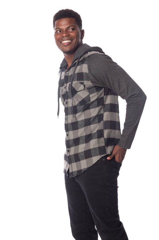 Men's Flannel Hoodie