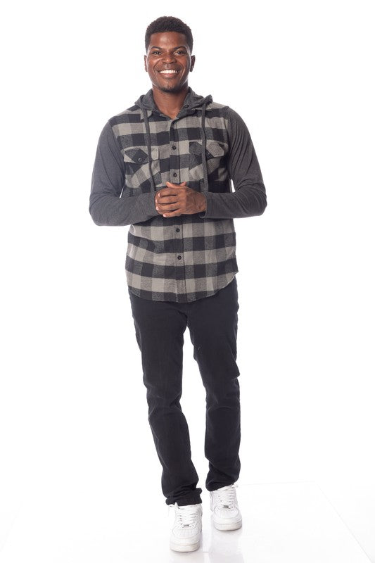 Men's Flannel Hoodie