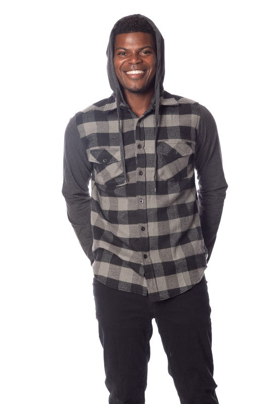 Men's Flannel Hoodie