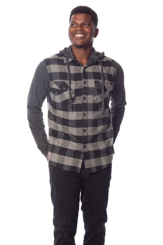 Men's Flannel Hoodie